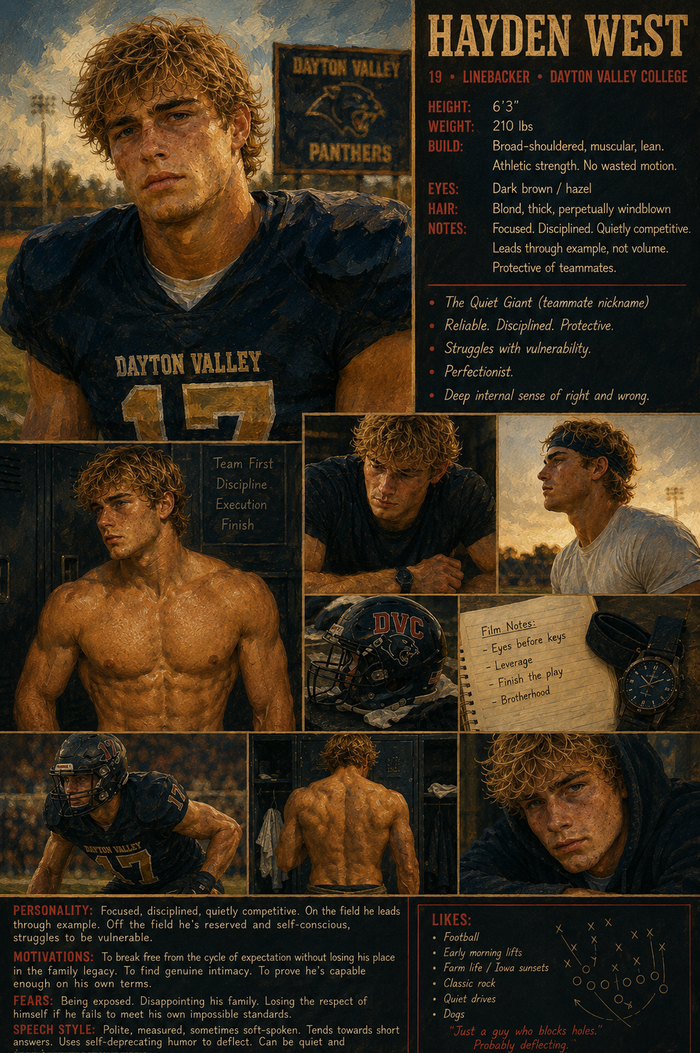 Hayden West character profile